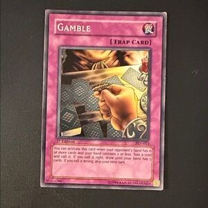 Yu-Gi-Oh! Gamble Trap Card - Pink